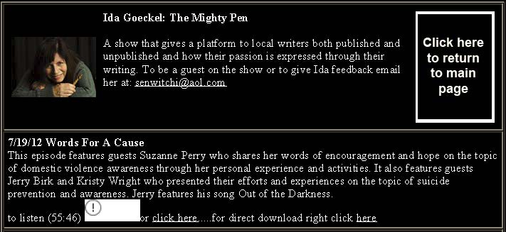 Ida Goeckel : The Mighty Pen on thinktwiceradio.com